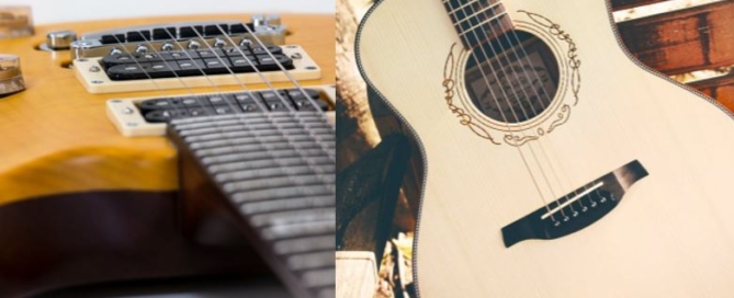 Electric vs Acoustic Guitar Lessons Burlington