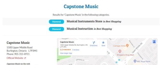 Best Music Lessons Burlington Reader's Choice 2018