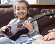 Girl Playing Ukulele Music Burlington
