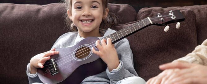 Girl Playing Ukulele Music Burlington