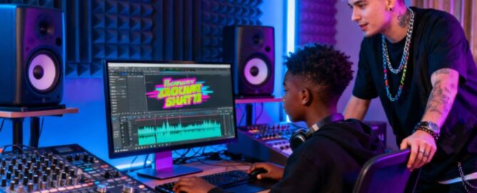 Electronic Music Production Instructor with young student